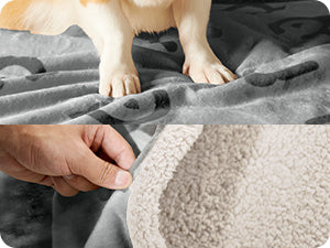 Waterdichte Sherpa Fleece Dierendeken voor Middelgrote en Grote Honden