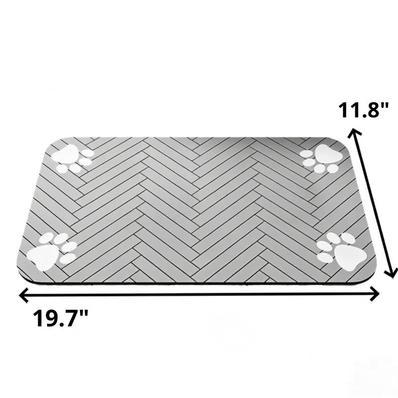 Absorbent Dog Feeding Mat | Waterproof Placemat for Bowls