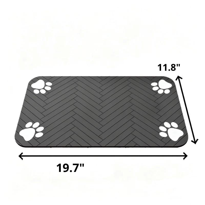 Absorbent Dog Feeding Mat | Waterproof Placemat for Bowls