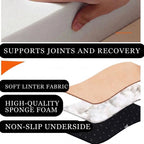 Product benefits diagram: high-quality foam and anti-slip underside