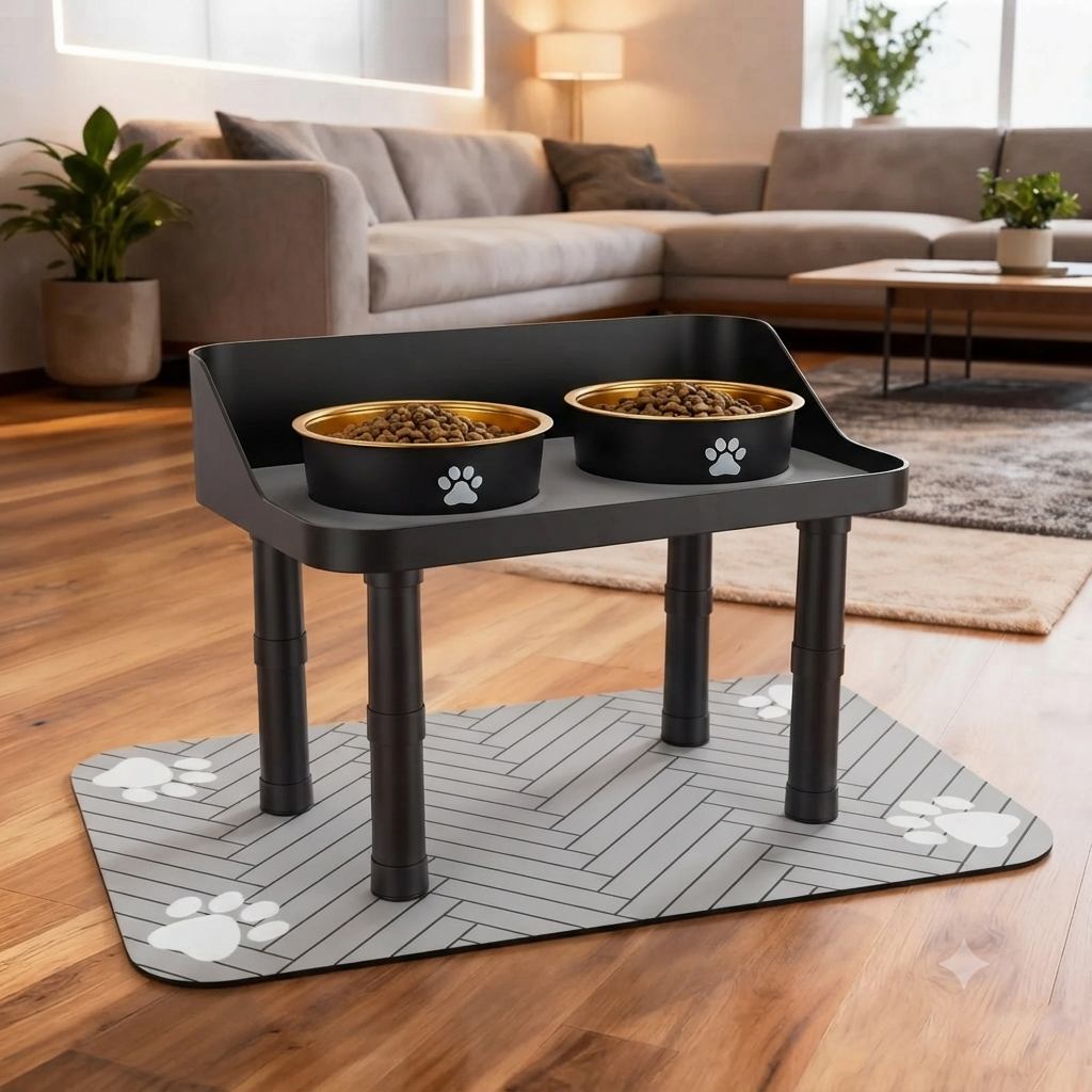 Happy Dog Feeding Station Bundle • Complete Raised Kit