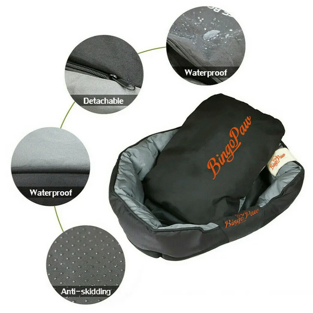 BingoPaw Jumbo Orthopedic Dog Sofa Bed — Waterproof, Anti-Hair & Washable