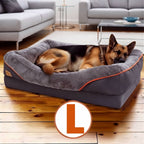 Premium Orthopedic Jumbo Dog Bed • Memory Foam • Waterproof • Machine Washable