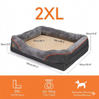 Premium orthopedisch hondenbed – Jumbo-editie met traagschuim