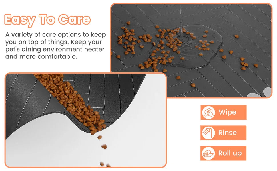 Absorbent Dog Feeding Mat | Waterproof Placemat for Bowls