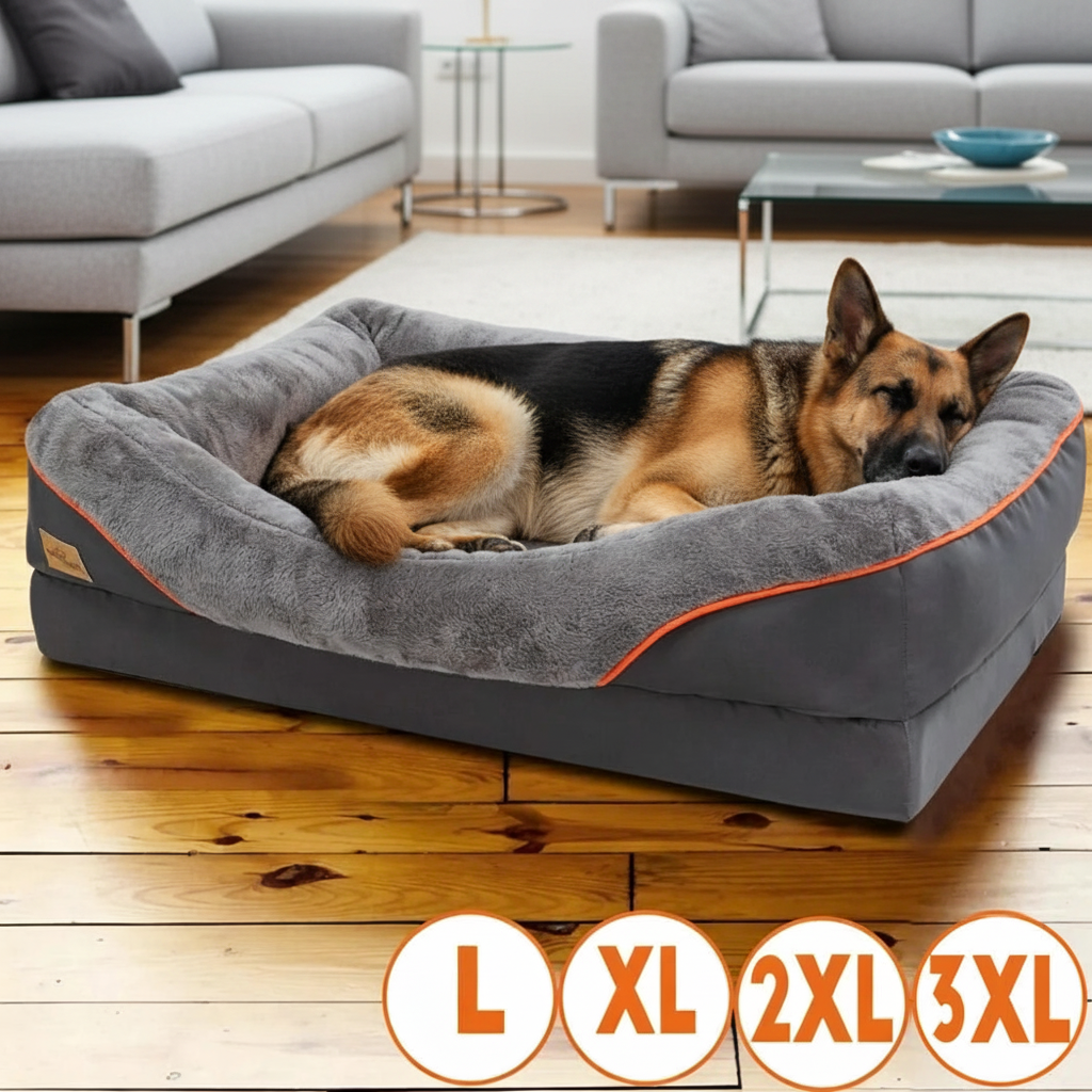 Premium orthopedisch hondenbed – Jumbo-editie met traagschuim
