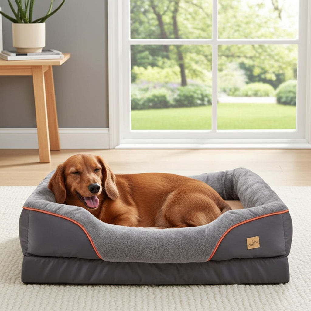 Premium orthopedisch hondenbed – Jumbo-editie met traagschuim